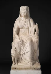 Ritratto di una donna come Cibele, c.50 d.C. (marmo)